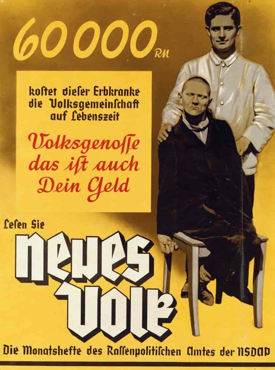 Propagandaplakat eutanasi 1937