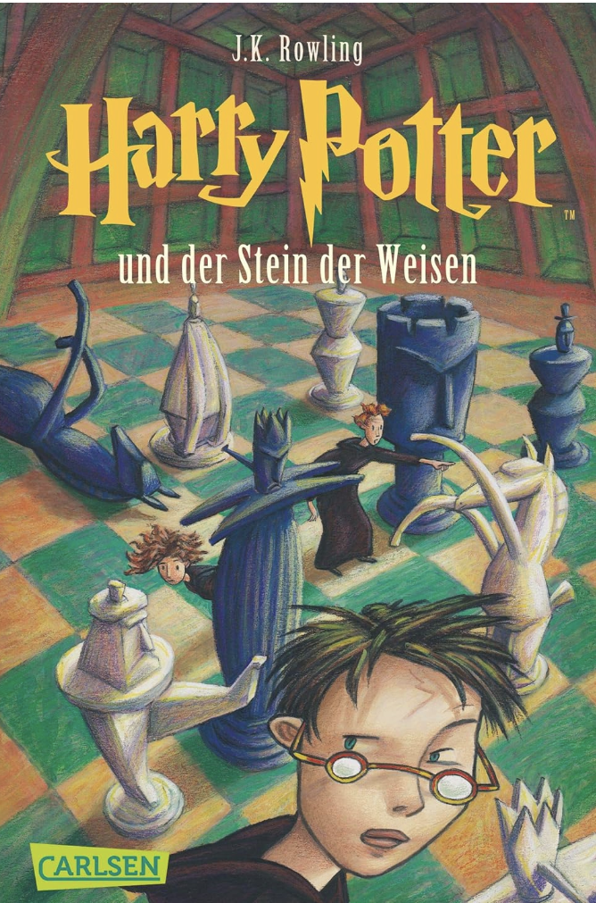Foto av bokomslag, Harry Potter.