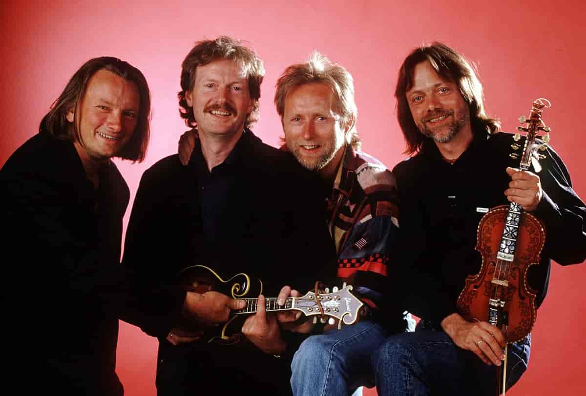 Gitarkameratene fotografert i 1993