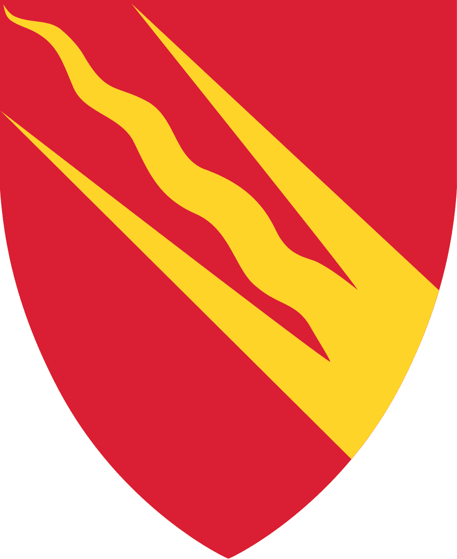 Fylkesvåpen for Østfold fra 1958 til 2020 og fra 2024
