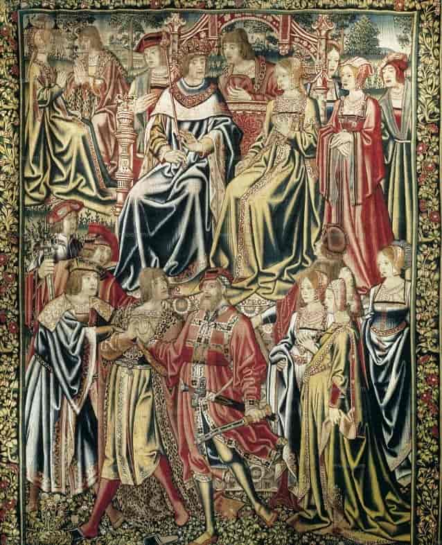 De katolske monarkenes bryllup, billedvev fra 1500-tallet