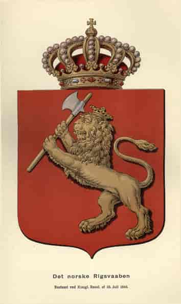 Norges riksvåpen 1844-1905