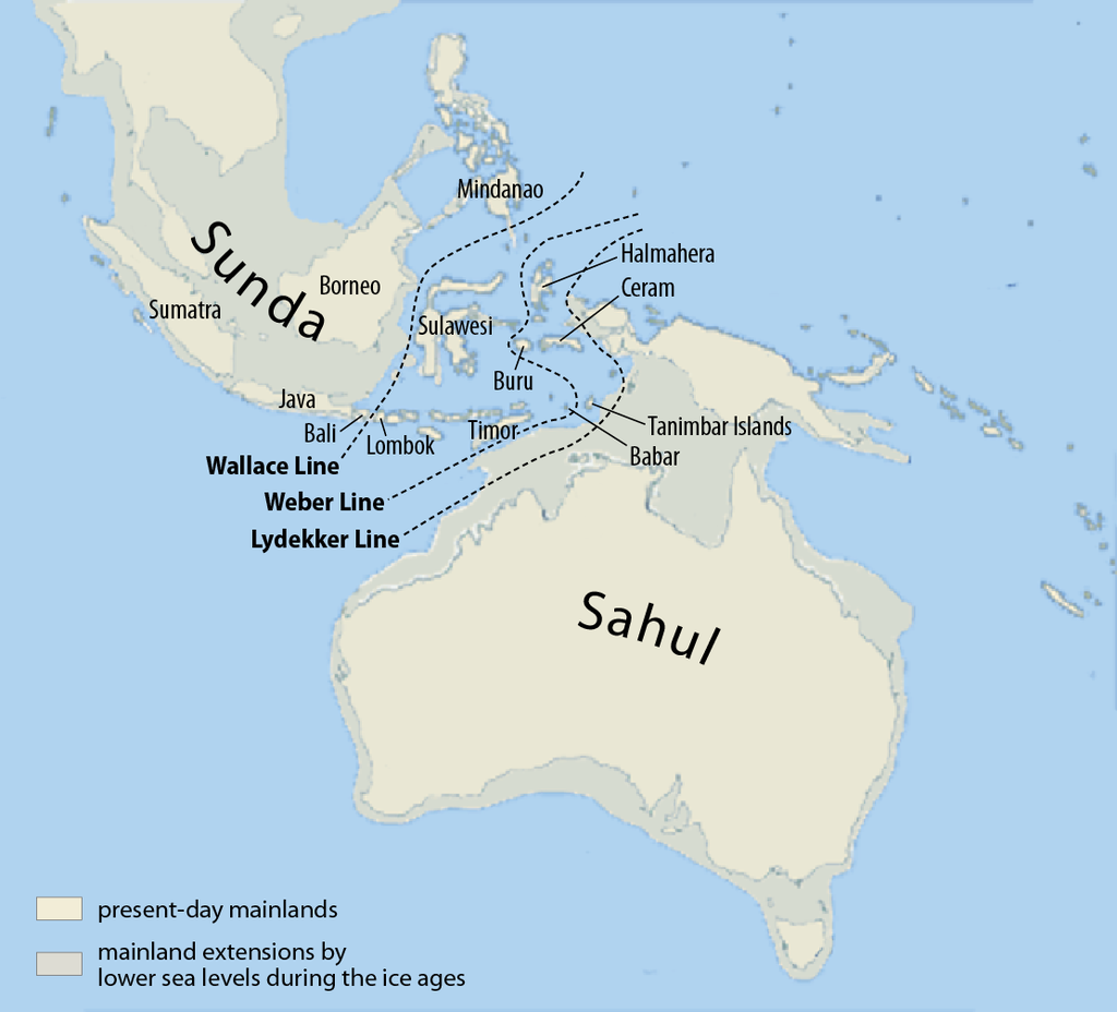 Kart - Sunda og Sahul