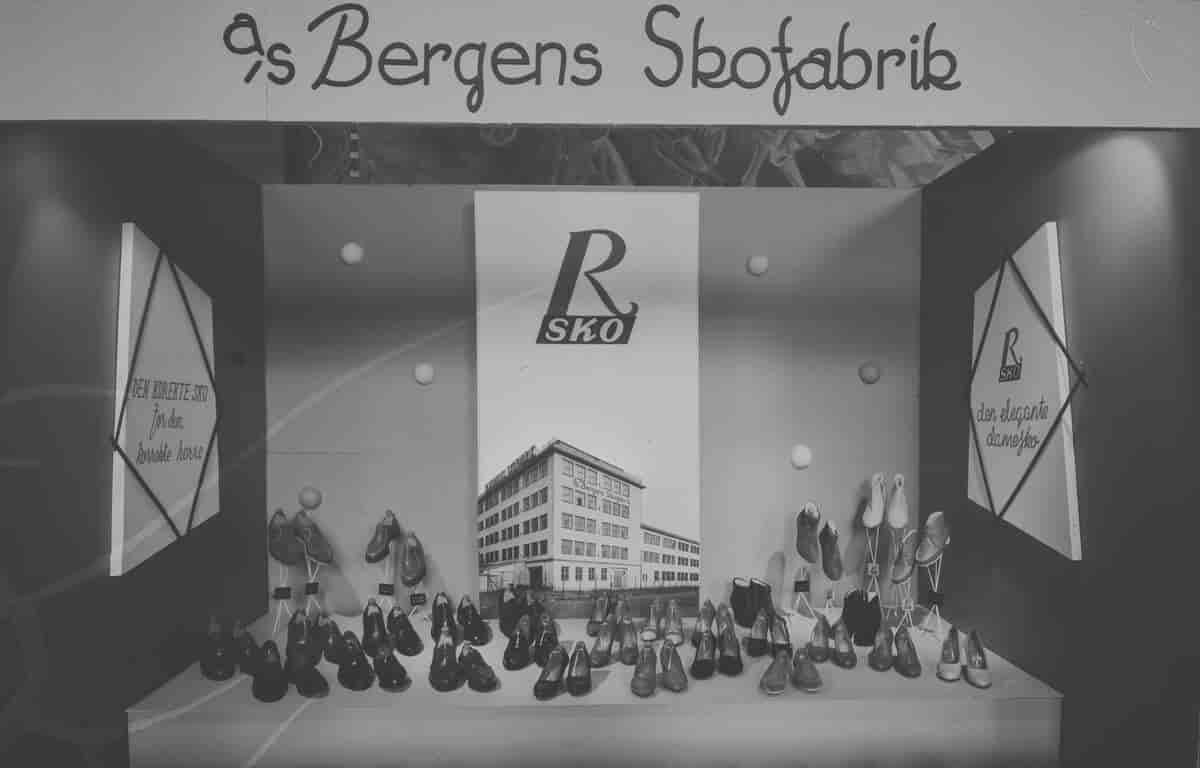 Reklame for R-sko fra Bergens skofabrikk
