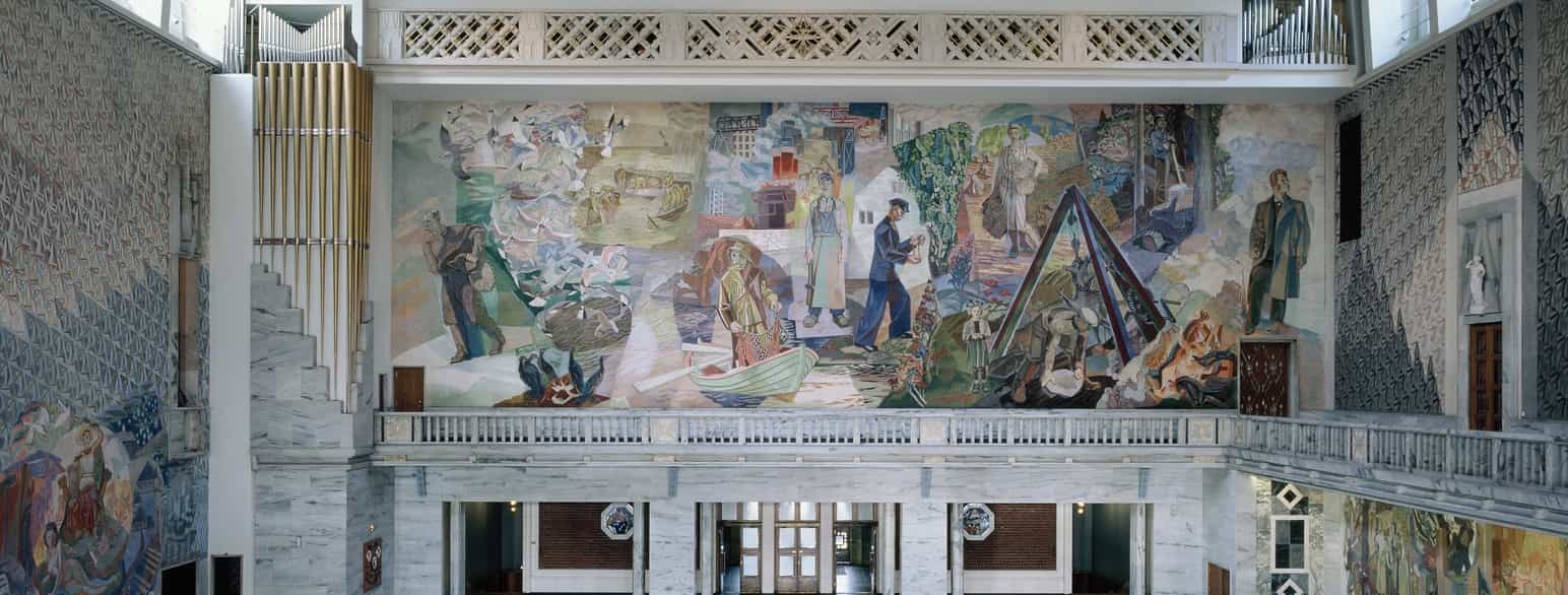 Rådhushallen - Fresken "Et bilde av vår nasjon"