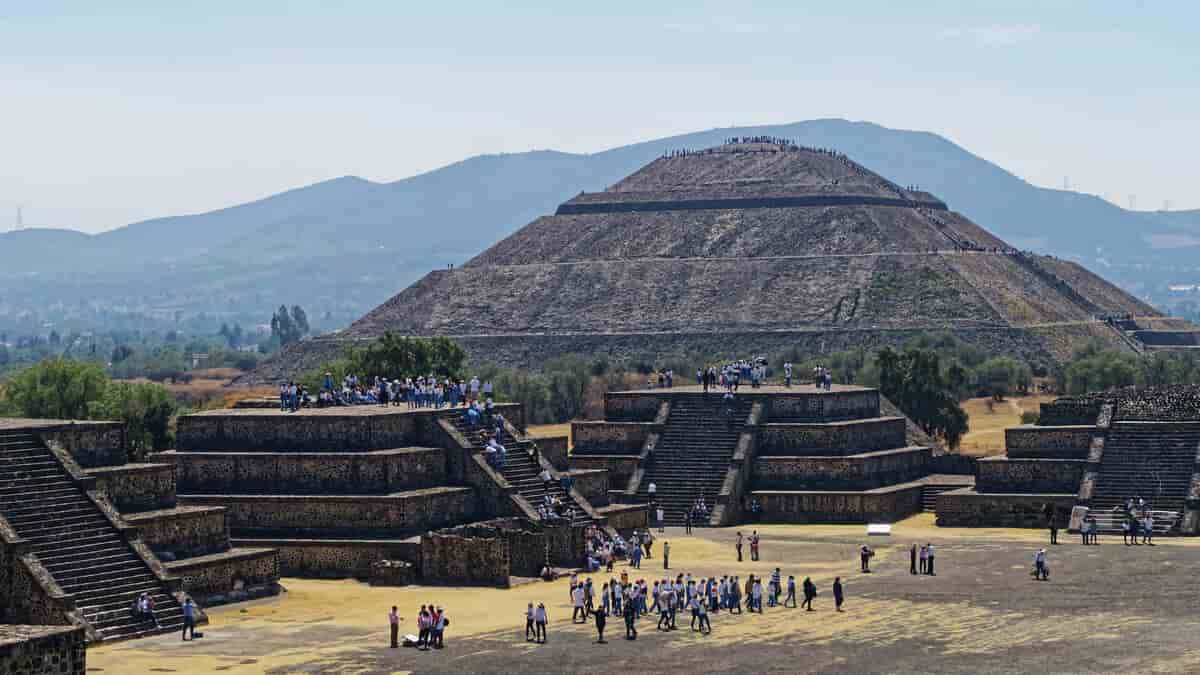 Teotihuacan. Solpyramiden.