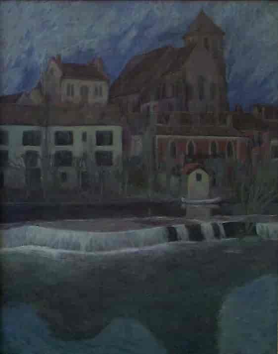 Natt i en fransk landsby, Montigny-sur-Loing