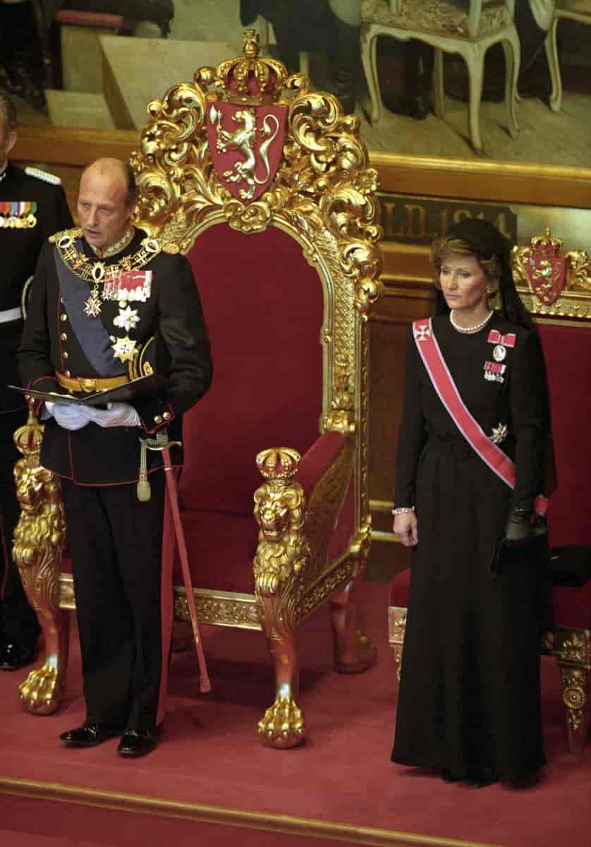 Kong Harald 5. avlegger ed 20. januar 1991