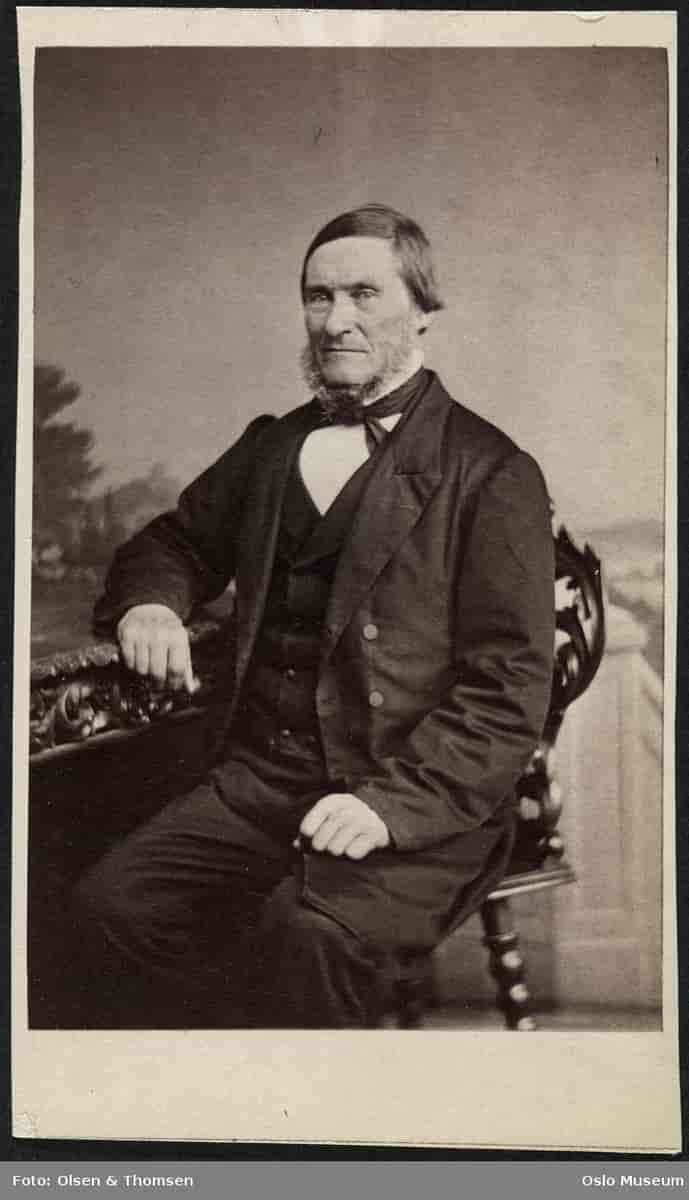 Ole Gabriel Ueland, fotografert ca. 1865