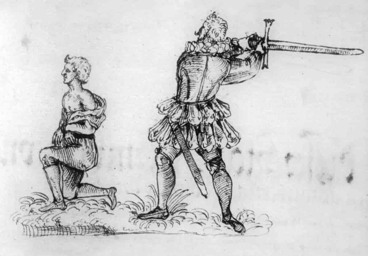 Den tyske bøddelen Franz Schmidt henretter Hans Fröschel i 1591