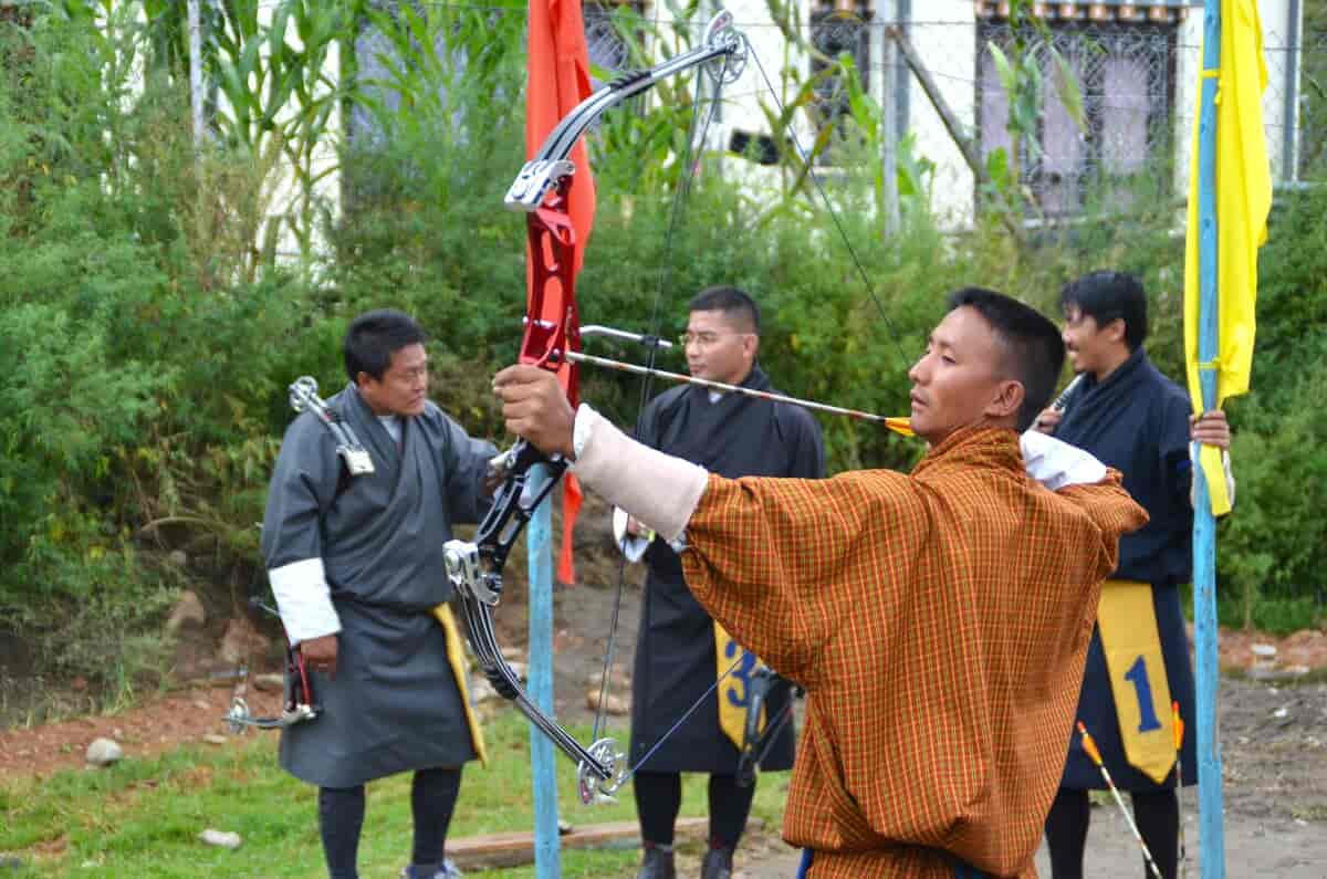 Bueskyting er Bhutans nasjonalsport
