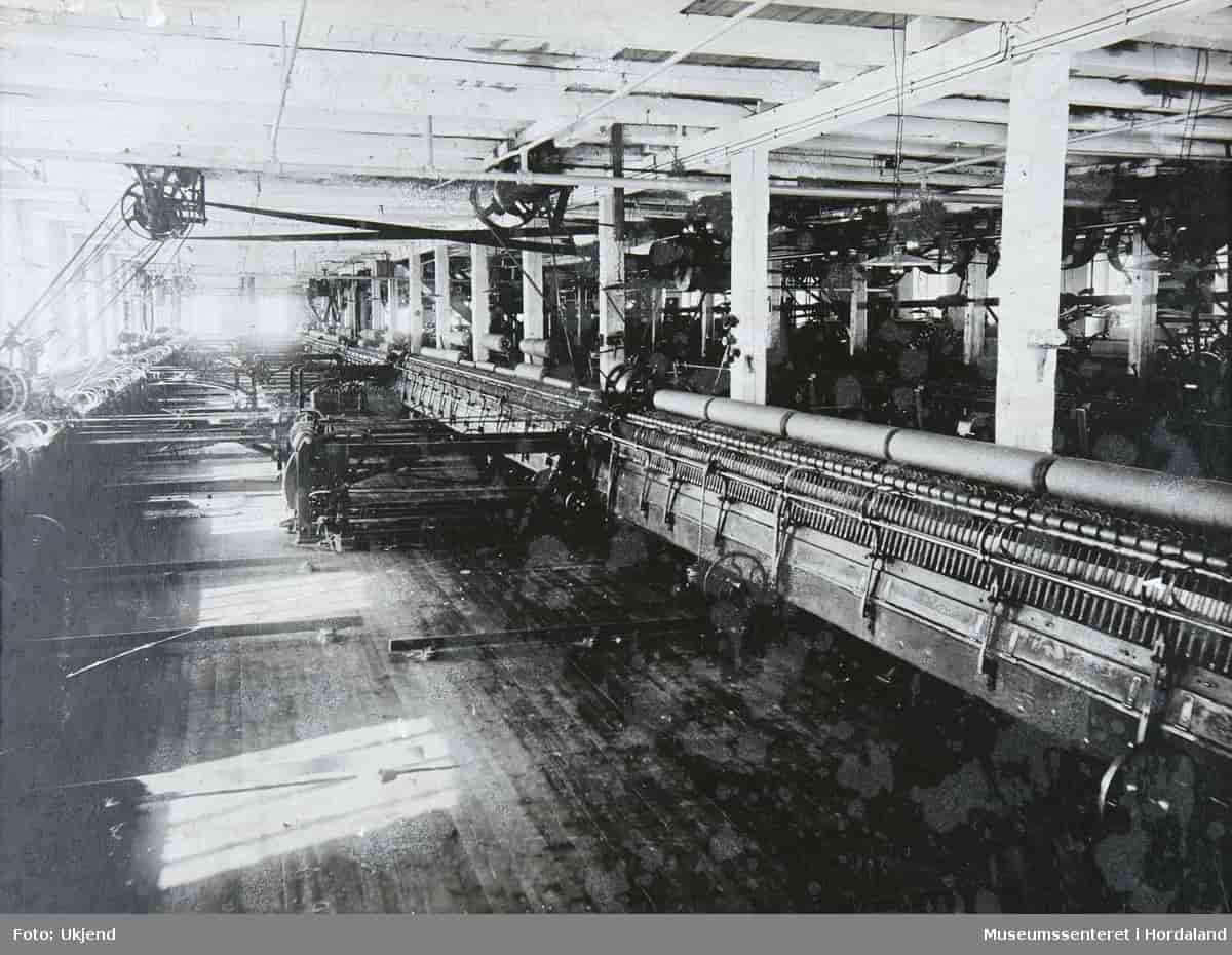 Spinneri, Dale fabrikker, foto trolig fra tidlig 1900-tall
