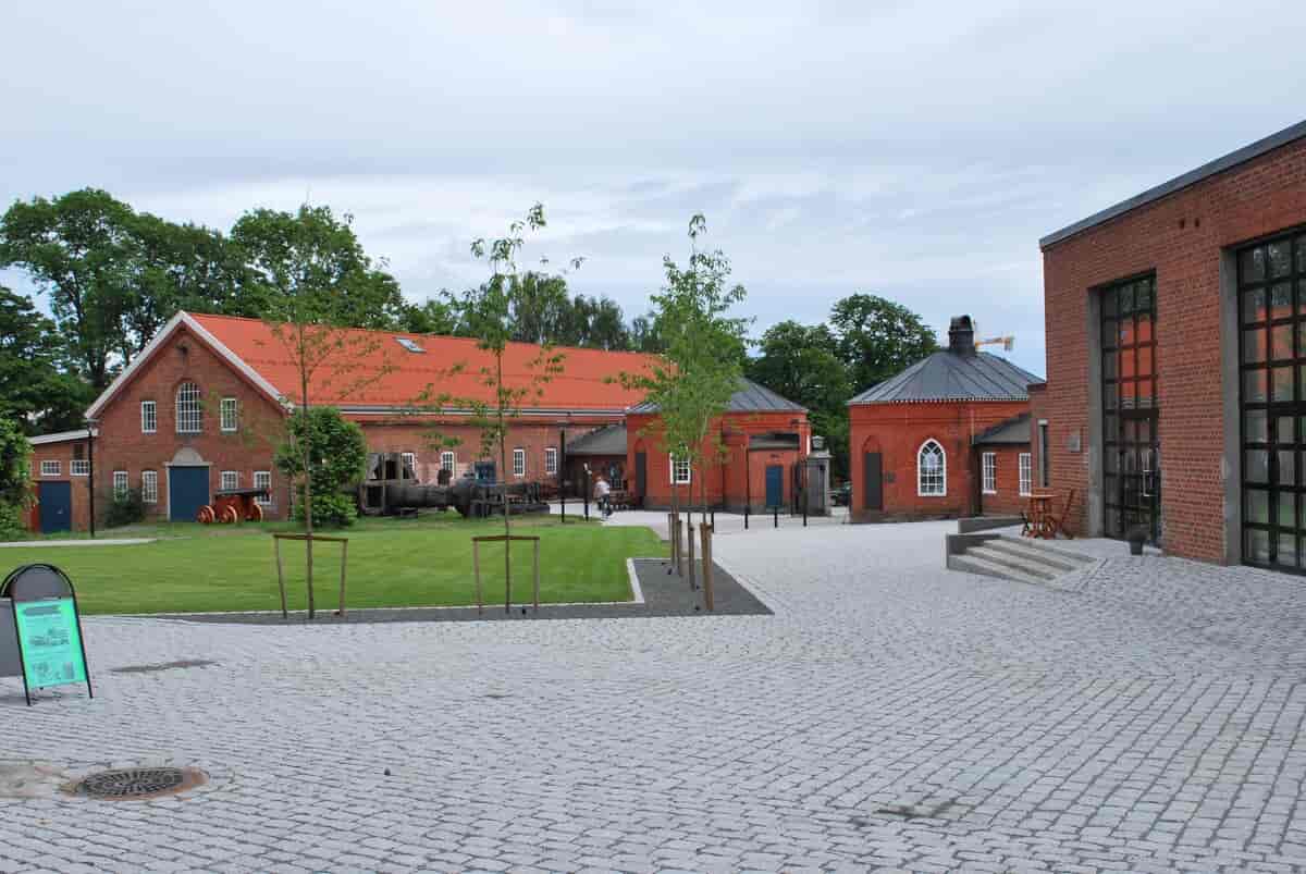 Fritzøe jernverk, fra hovedverket på Langestrand, nå Larvik museum