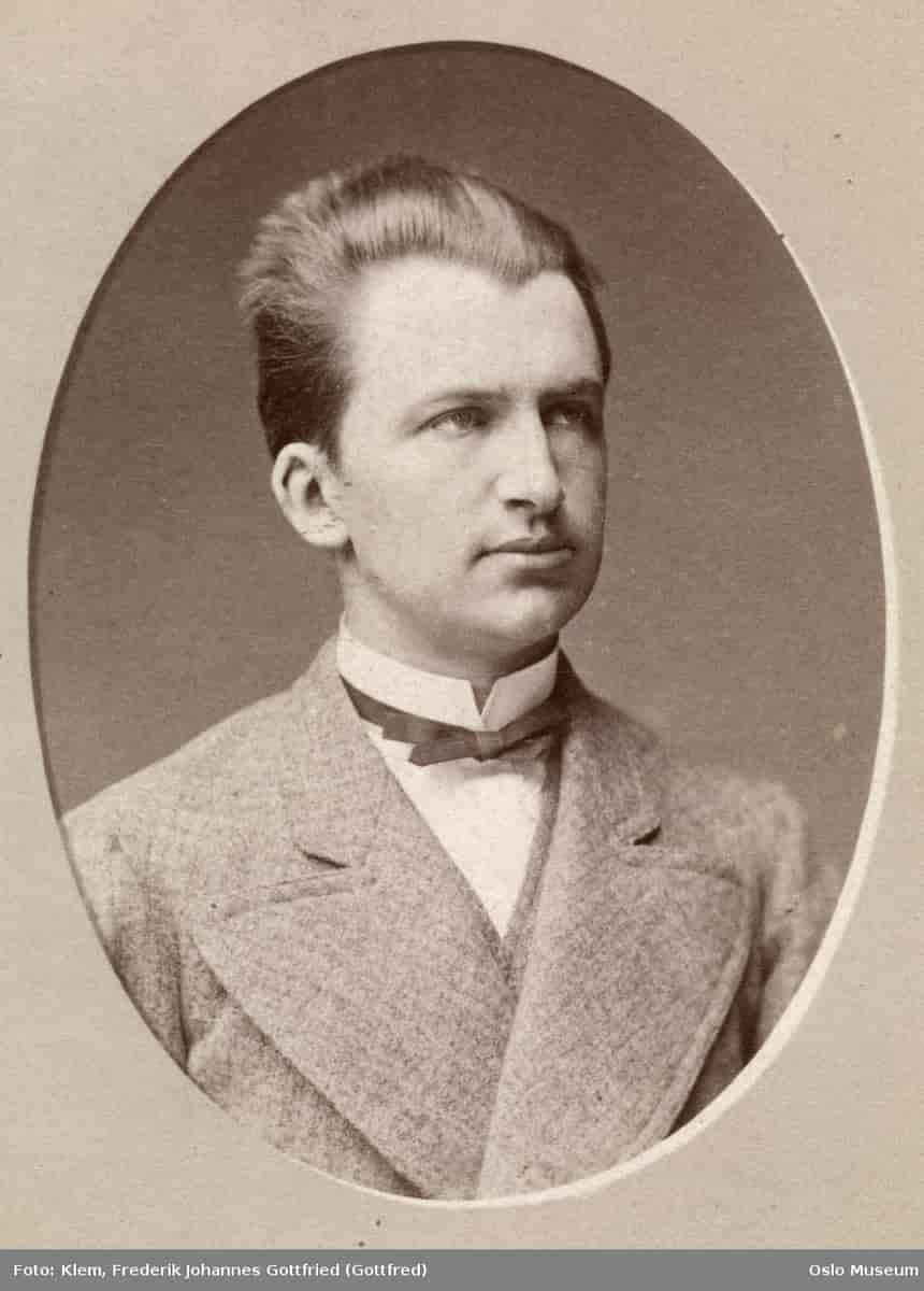 Yngvar Nielsen fotografert ca. 1870