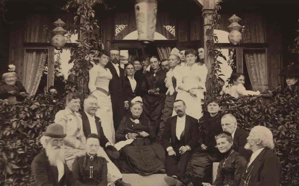 Slekta Sars, gruppebilde fra 1891