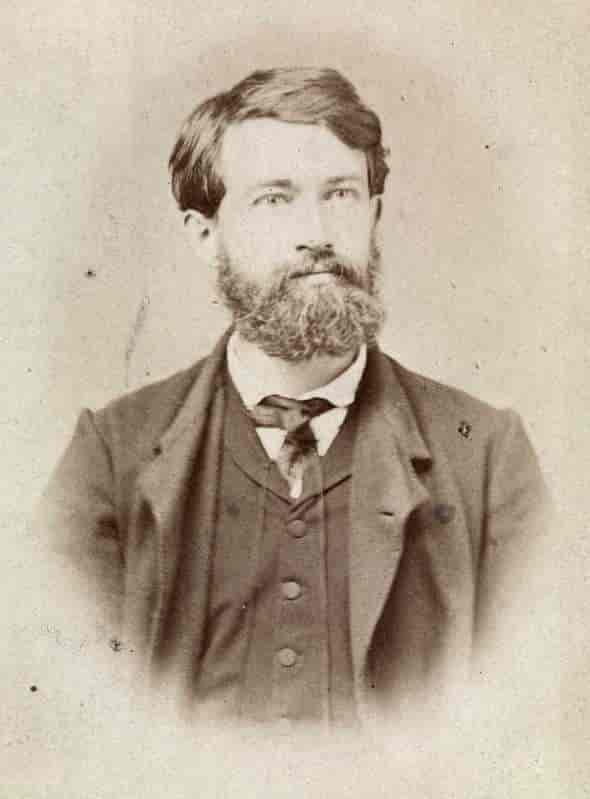 Ernst Sars, fotografert mellom 1865 og 1870