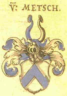 Våpen for slekten von Metsch 1605