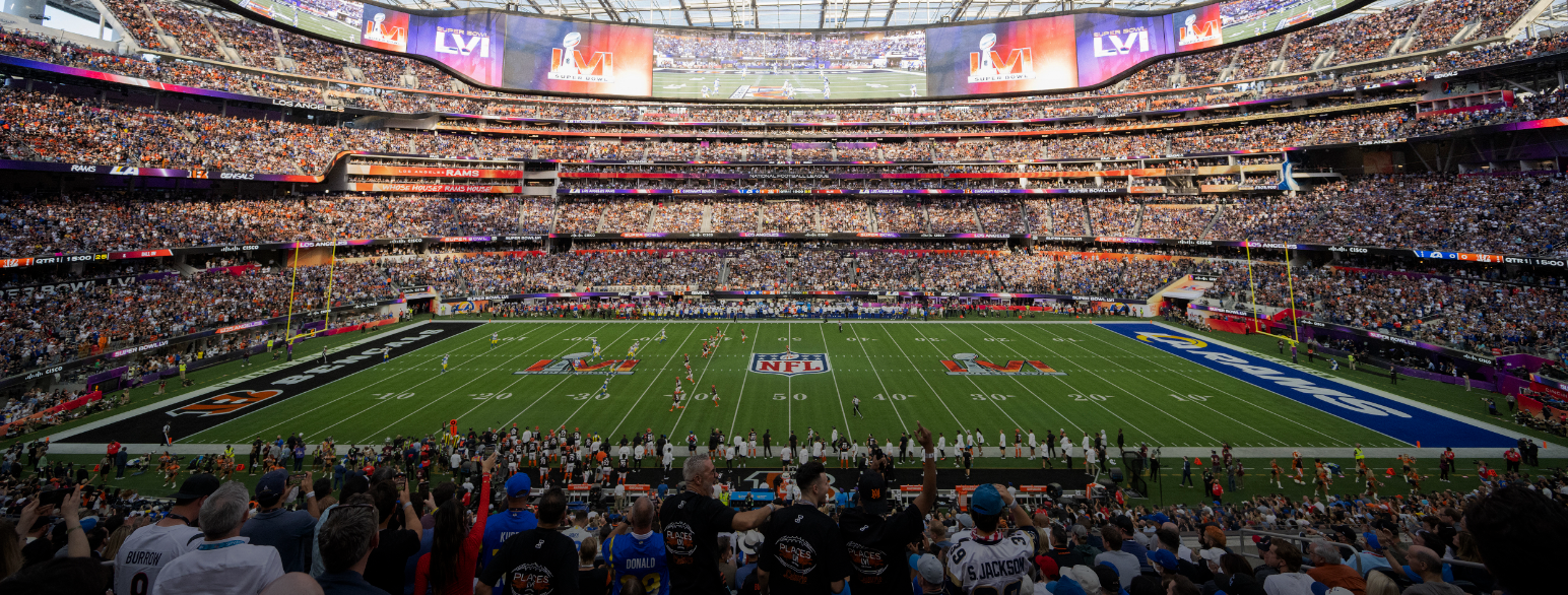 Super Bowl gikk i 2022 på Sofi Stadium i Inglewood i California