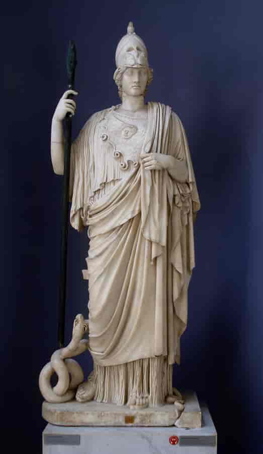 Marmorstatue funnet på Esquilinhøyden i Roma. Muligens kopi av statue laget av Feidias. Vatikanmuseet.