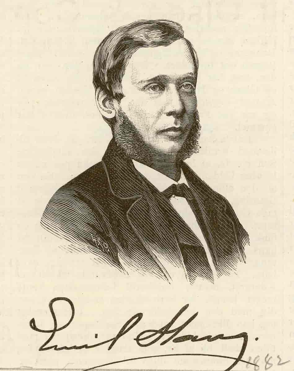 Emil Stang, xylografi frå 1882