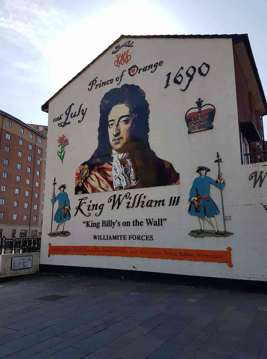 Vegg med "king Billy", Belfast