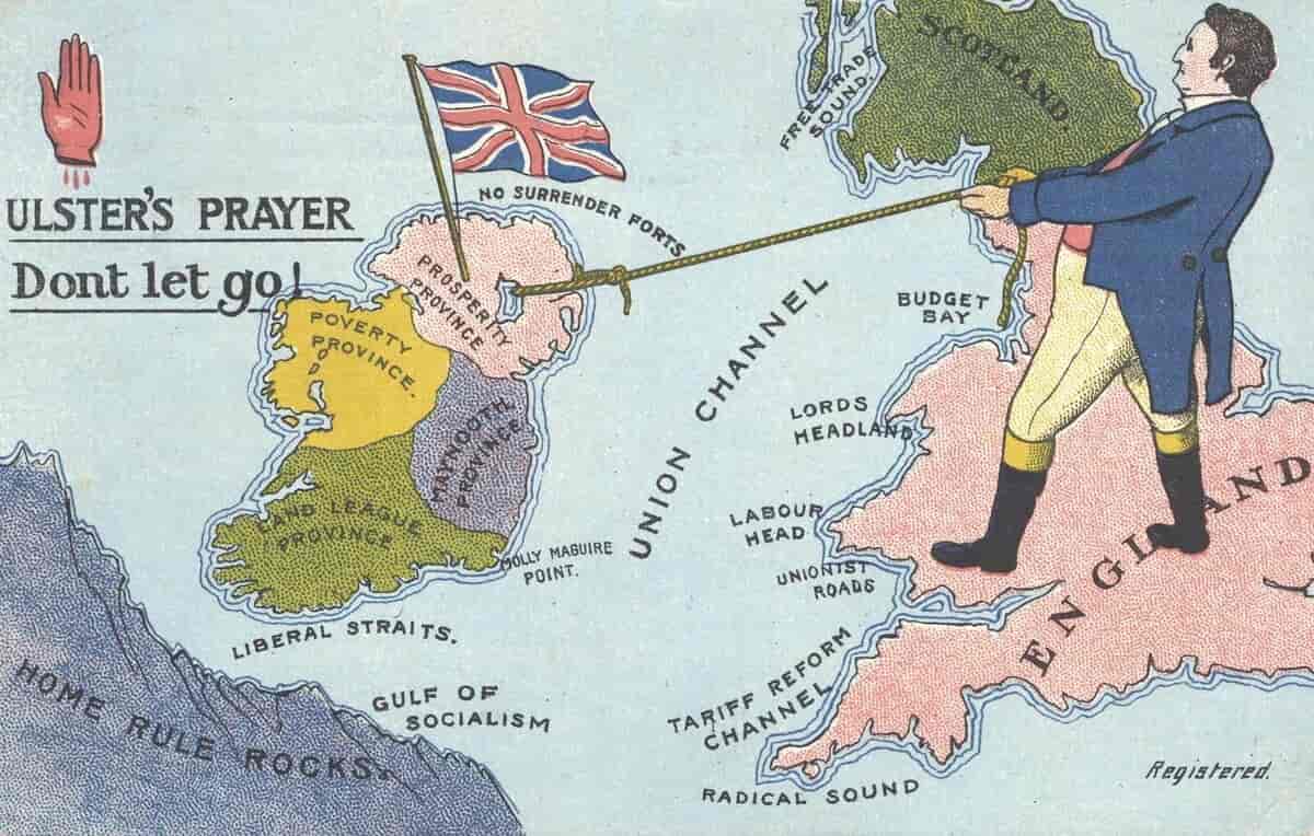 Unionistisk postkort frå 1912