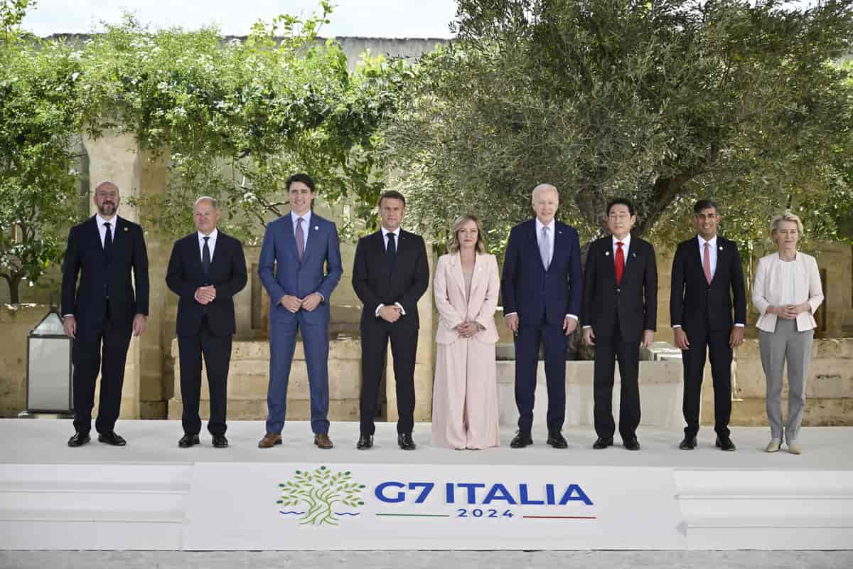 Foto av G7-lederne i 2024