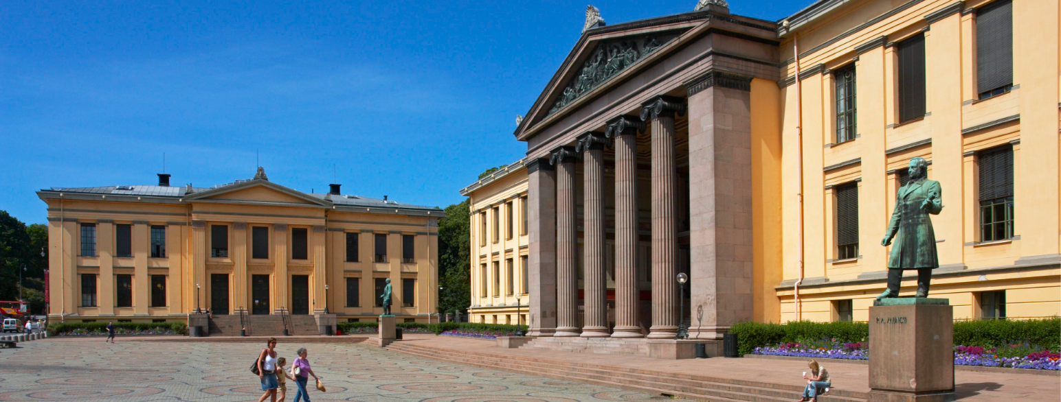 Universitetsbygningene ved Karl Johans gate i Oslo er fra Norges eldste universitet