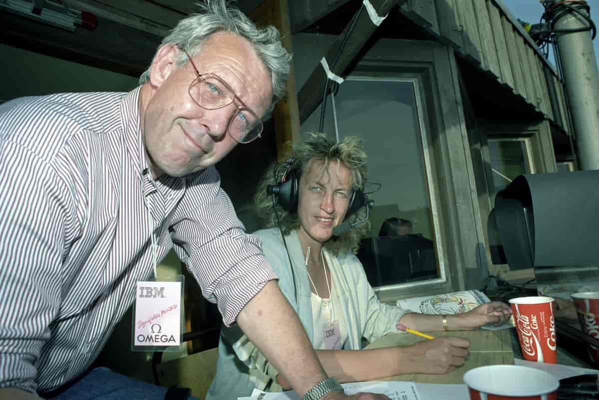 Foto av Knut Bjørnsen og Karen Marie Ellefsen i 1990