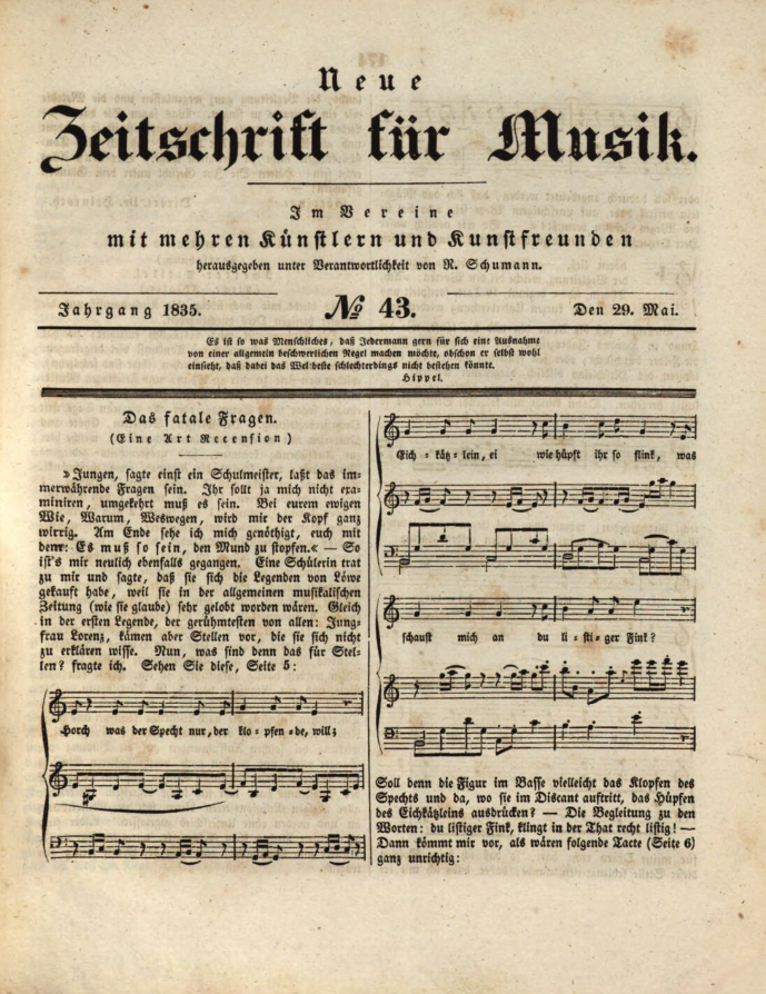 Forsiden av nummer 43, årgang 2 (1835)