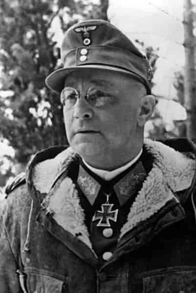 General Franz Friedrich Böhme, den siste øverstkommanderende for de tyske okkupasjonsstyrker i Norge.
