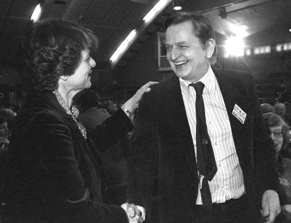 Gro Harlem Brundtland og Olof Palme, 1981