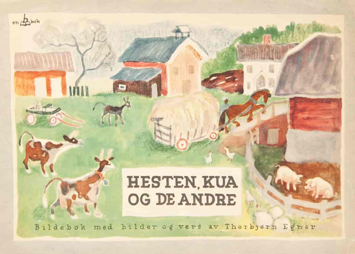 Bokomslag «Hesten, kua og de andre», 1941