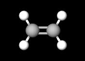 Molekylmodell av etylen