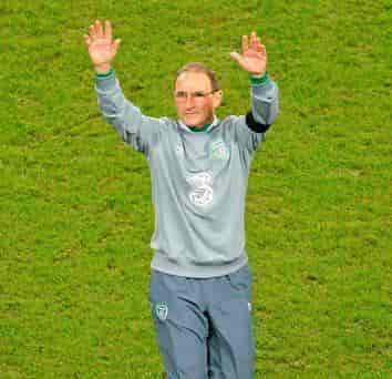 O`Neill som manager for Irland november 2015.