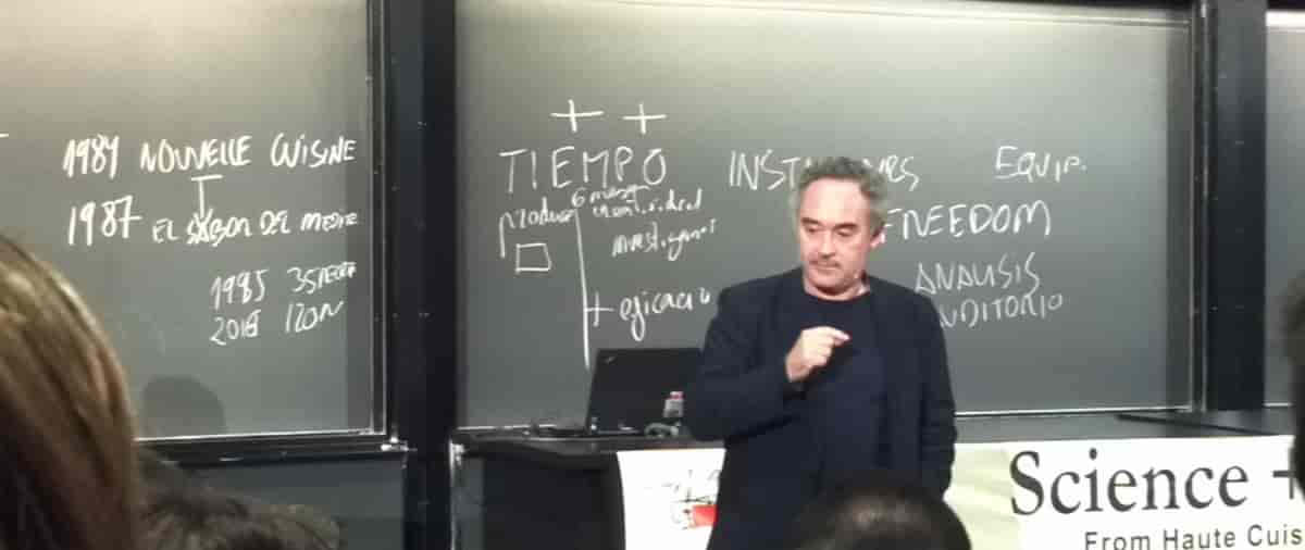 Ferran Adrià foreleser ved Harvard i 2011