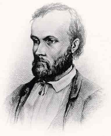 Portrett av Aleksis Kivi fra 1873