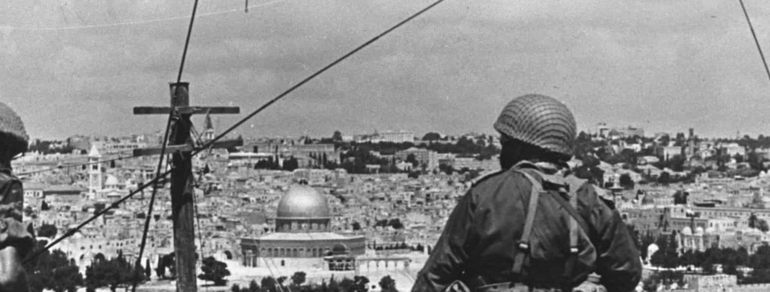 Israelske soldater i Jerusalem, juni 1967.