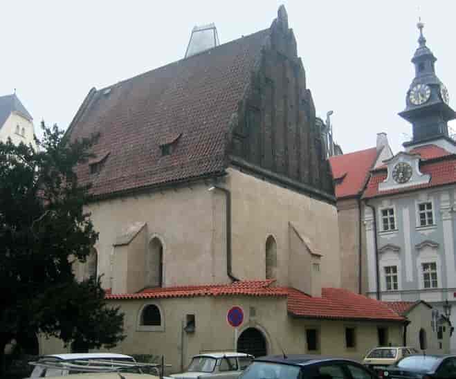 Altneuschul (Den gamle- nye synagoge) i Praha