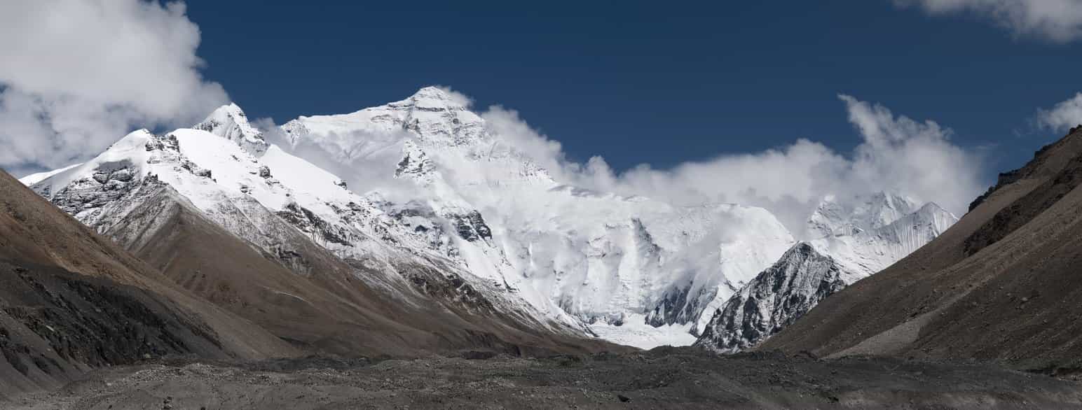 Mount Everest sett fra Tibet