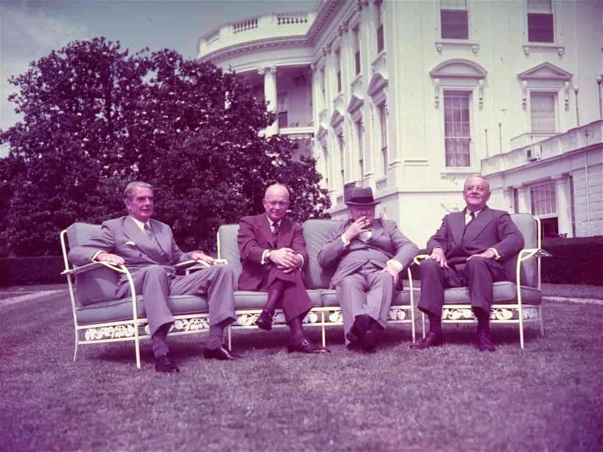 Eden, Eisenhower, Churchill og Dulles