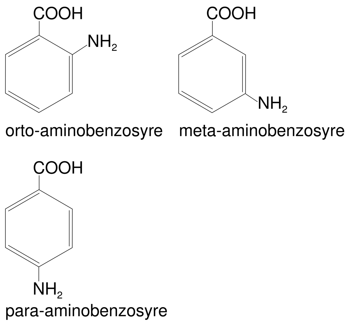 Aminobenzosyre.