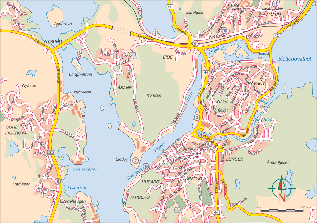 Egersund (kart)