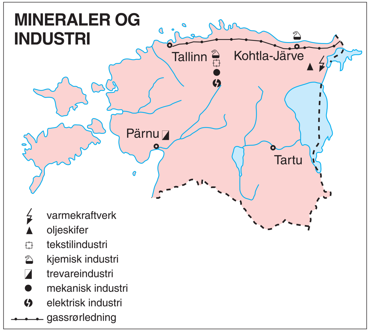 Estland, øk. kart