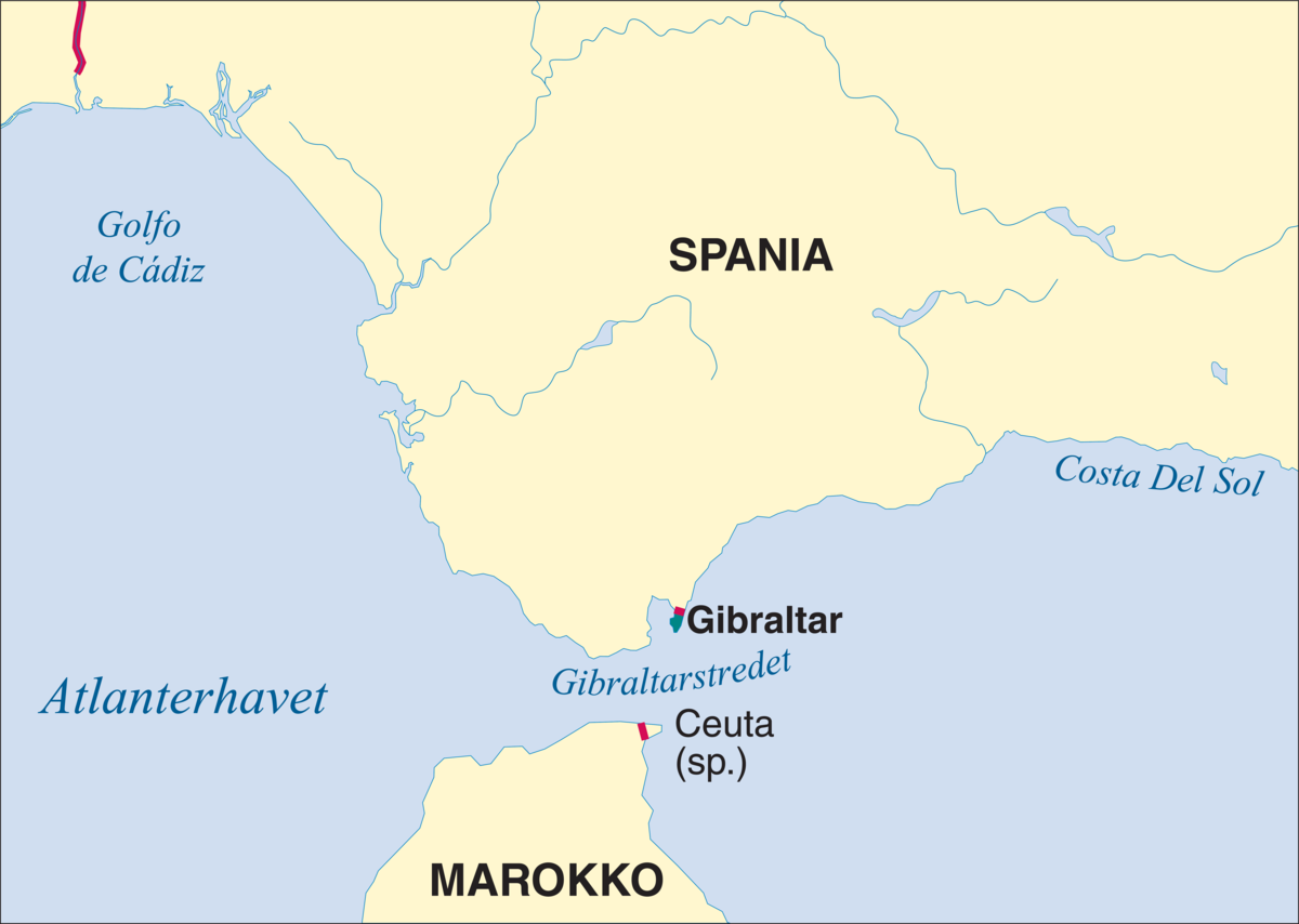 Gibraltar (plasseringskart)