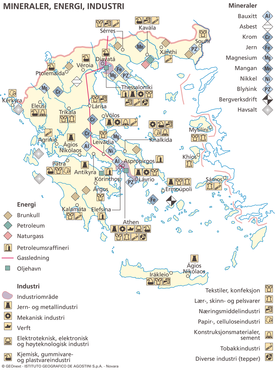 Hellas (økon. kart)