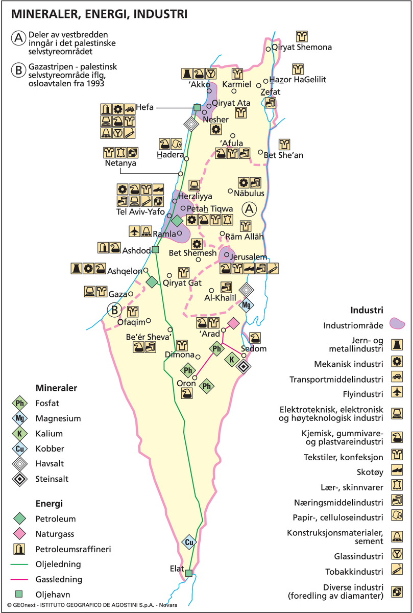 Israel (økon. kart)