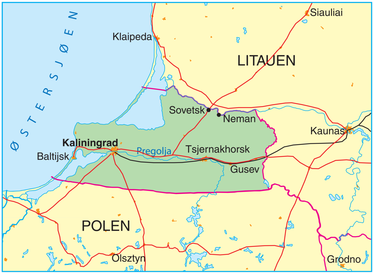 Kaliningrad (plasseringskart)
