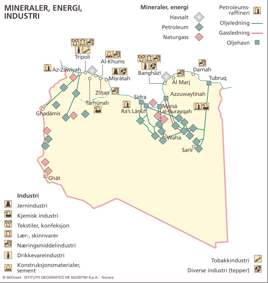 Libya (økon. kart)