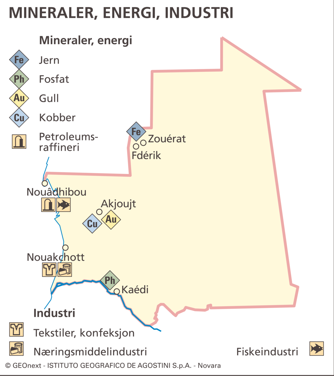 Mauritania (plasseringskart)